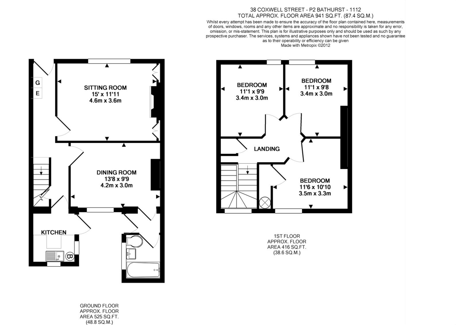 38, Coxwell Street, Cirencester floorplan