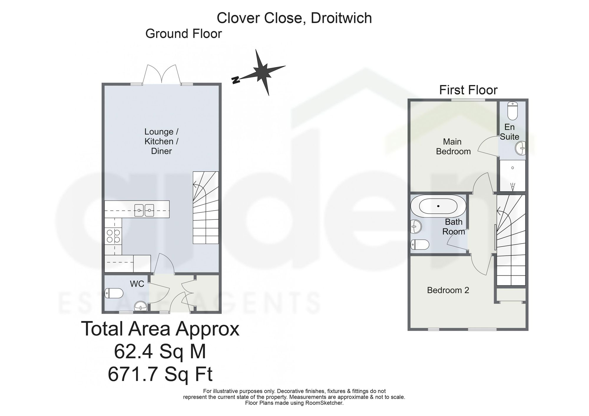 8 Clover Close, Droitwich floorplan