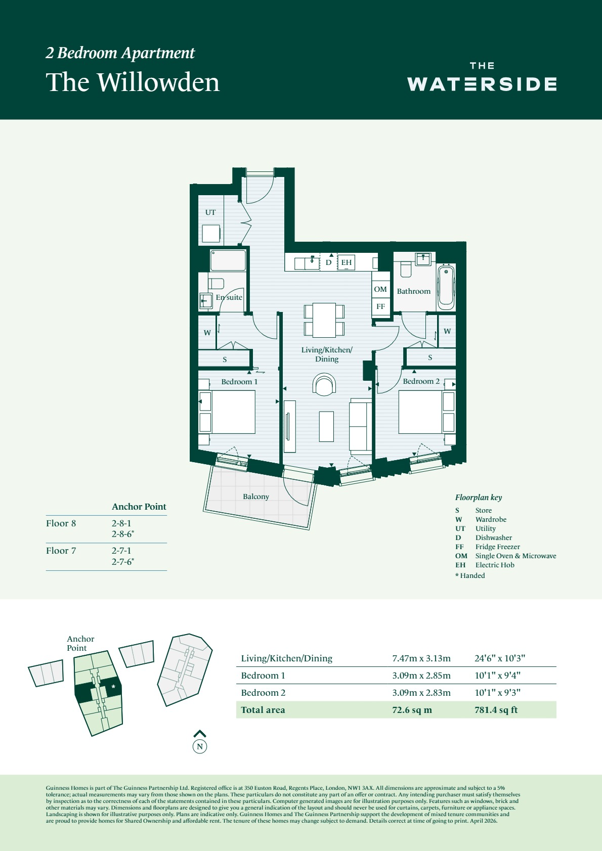The Waterside, Bromley-by-Bow, E3, The Waterside, Bromley-by-Bow, E3, London floorplan