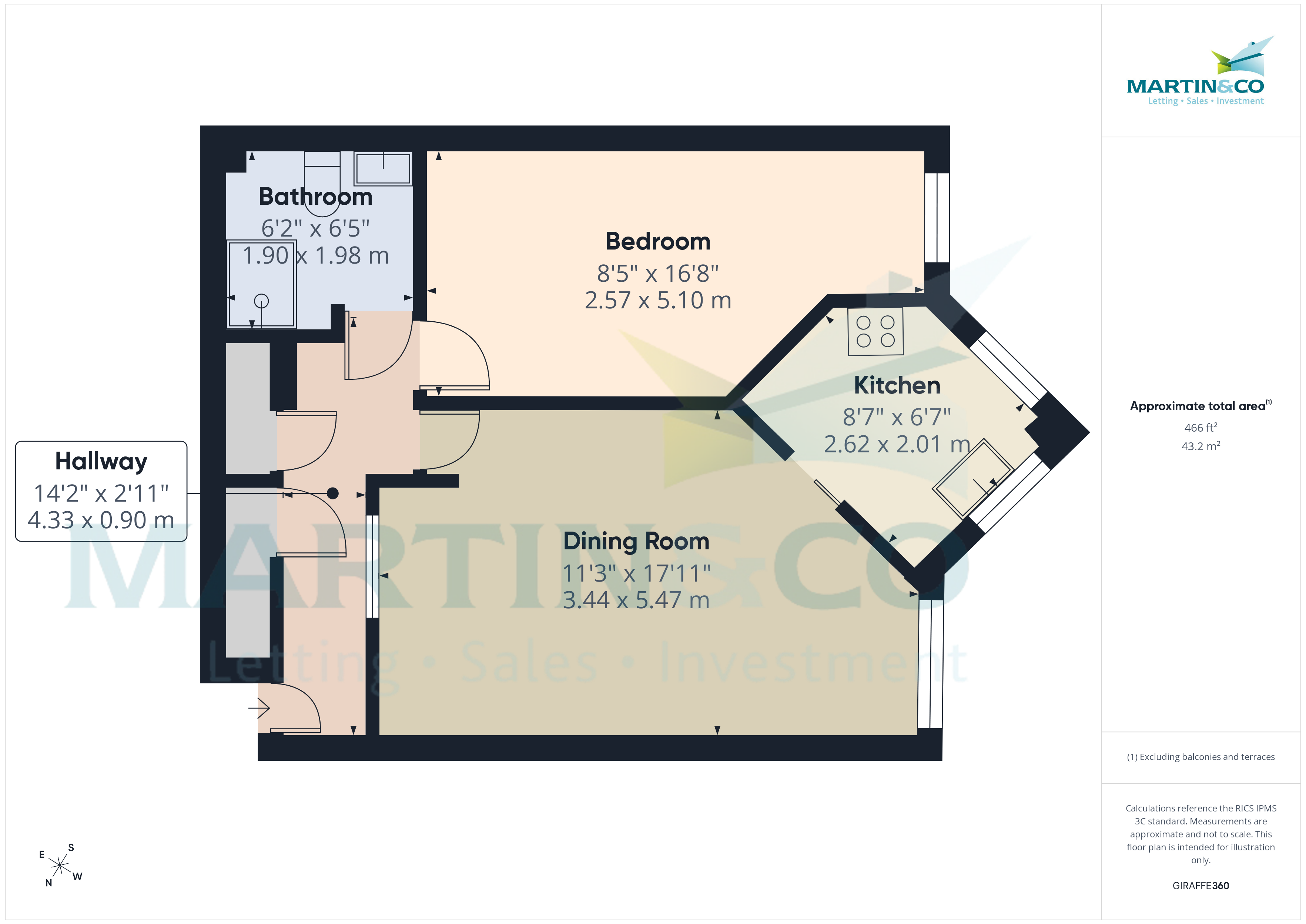 Flat 9, Pavilland Grange, Plymouth floorplan