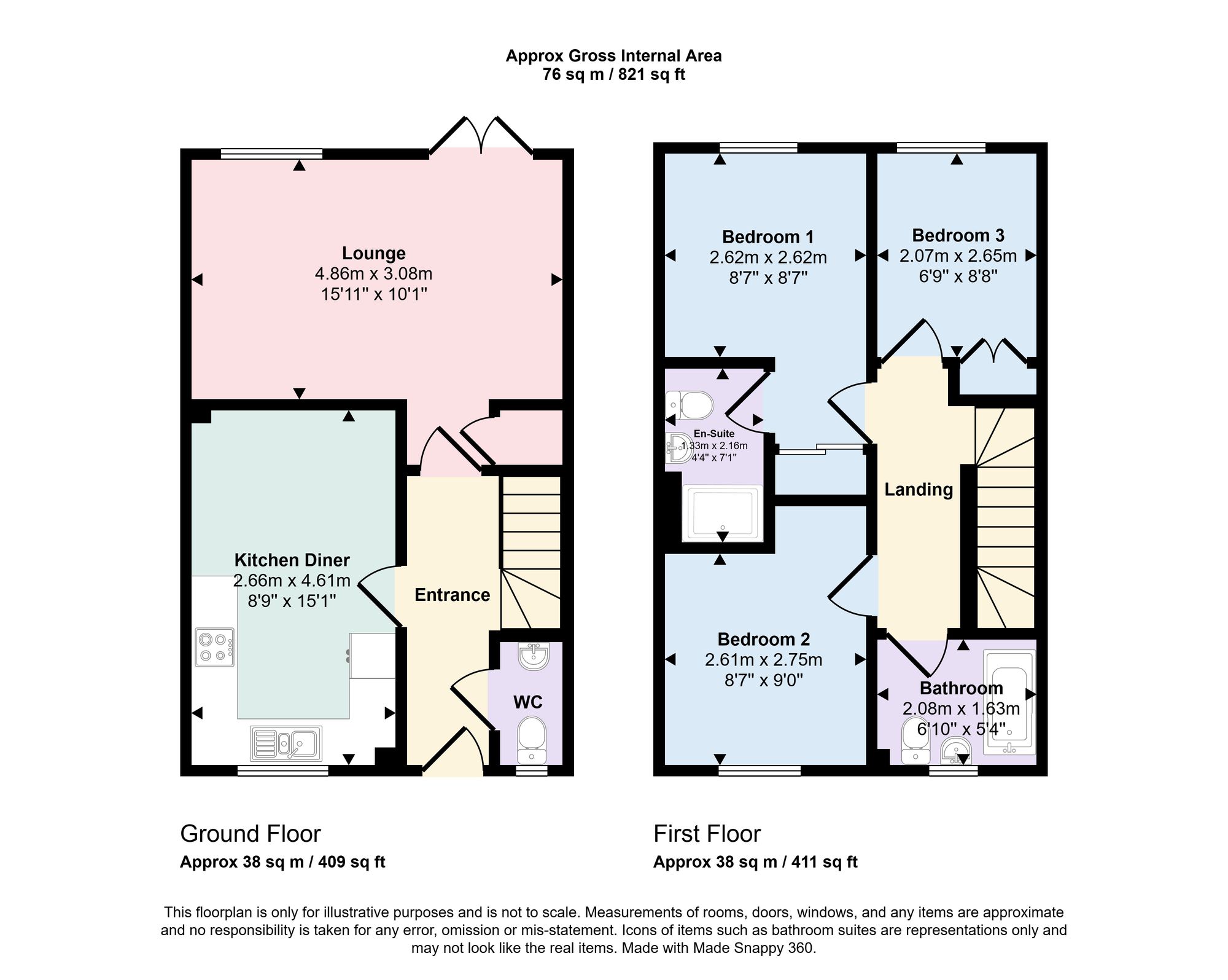 5 Field Close, Southampton floorplan