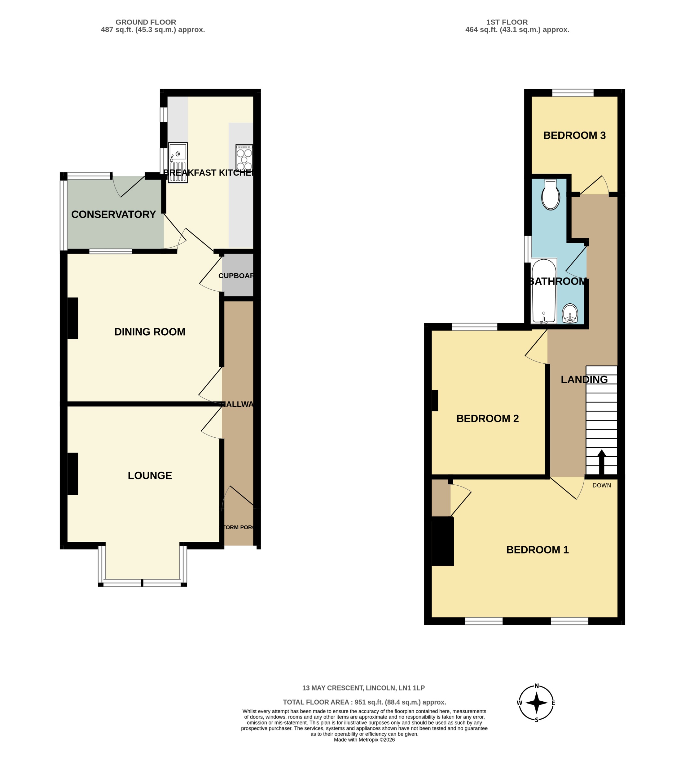 13, May Crescent, Lincoln floorplan