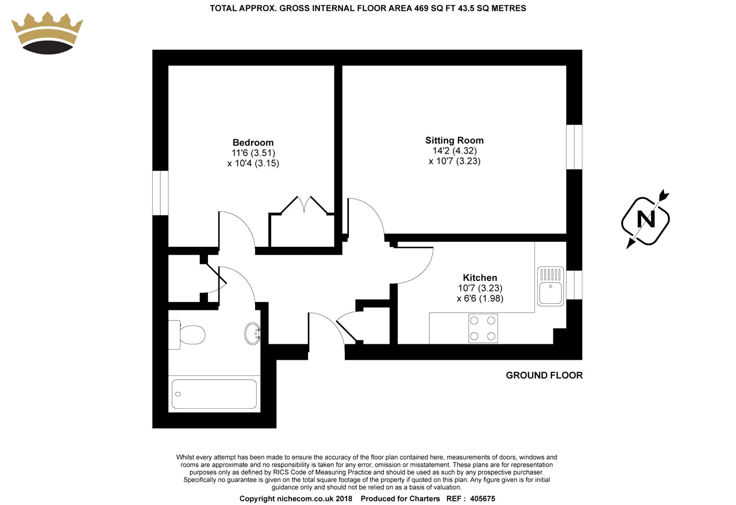 1 Bedrooms Flat for sale in Pheasant Close, Four Marks, Alton, Hampshire GU34