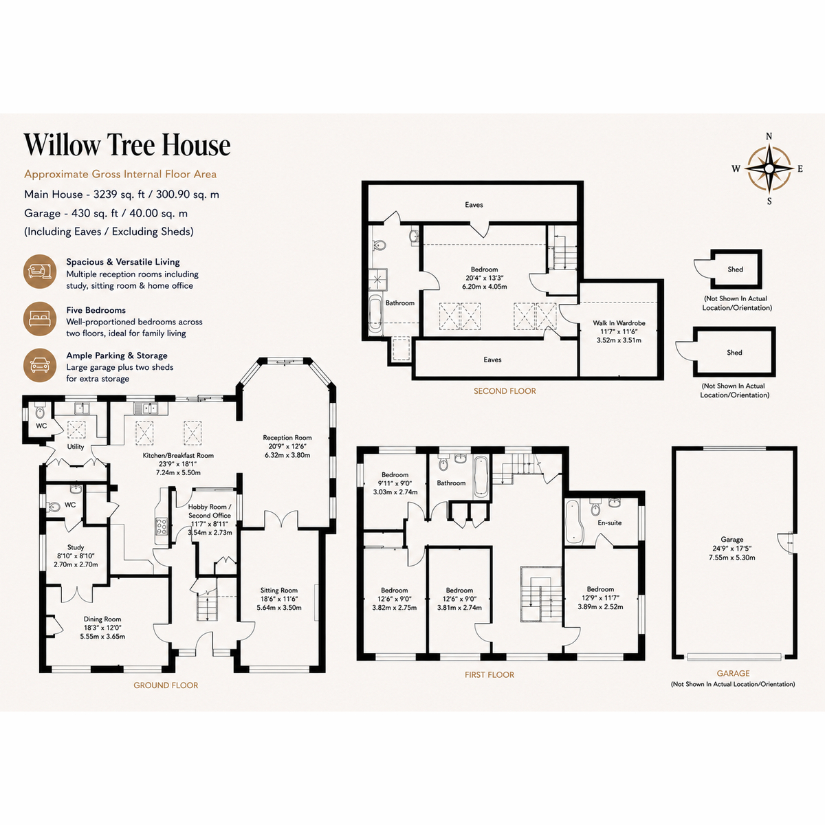 Willow Tree House, Knowl Hill Common, Reading floorplan