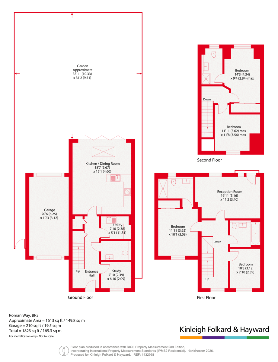 65, Roman Way, Beckenham floorplan