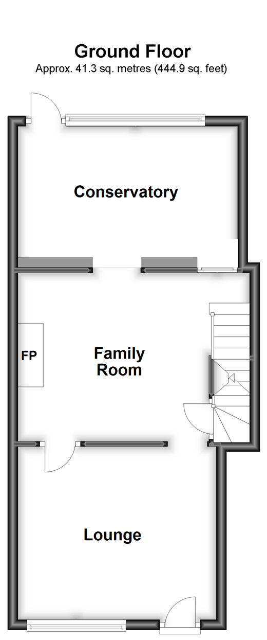Priory Street, Lewes, East Sussex BN7, 3 bedroom semidetached house