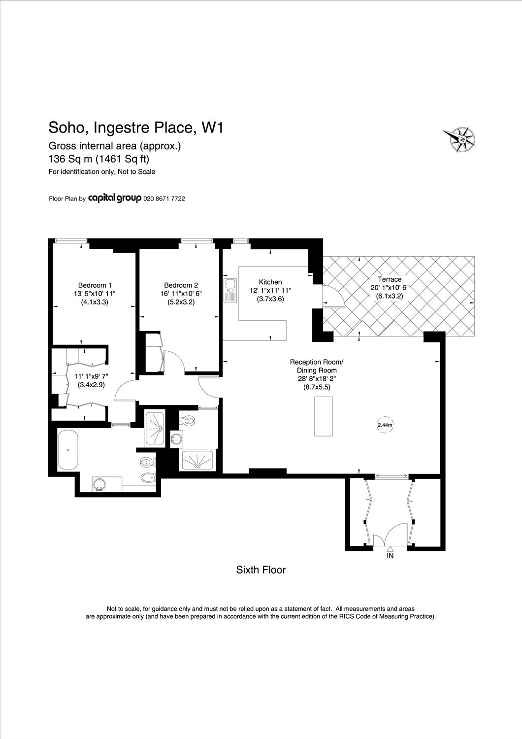 2 Bedrooms Flat for sale in Soho 13 Apartments, 20 Ingestre Place W1F