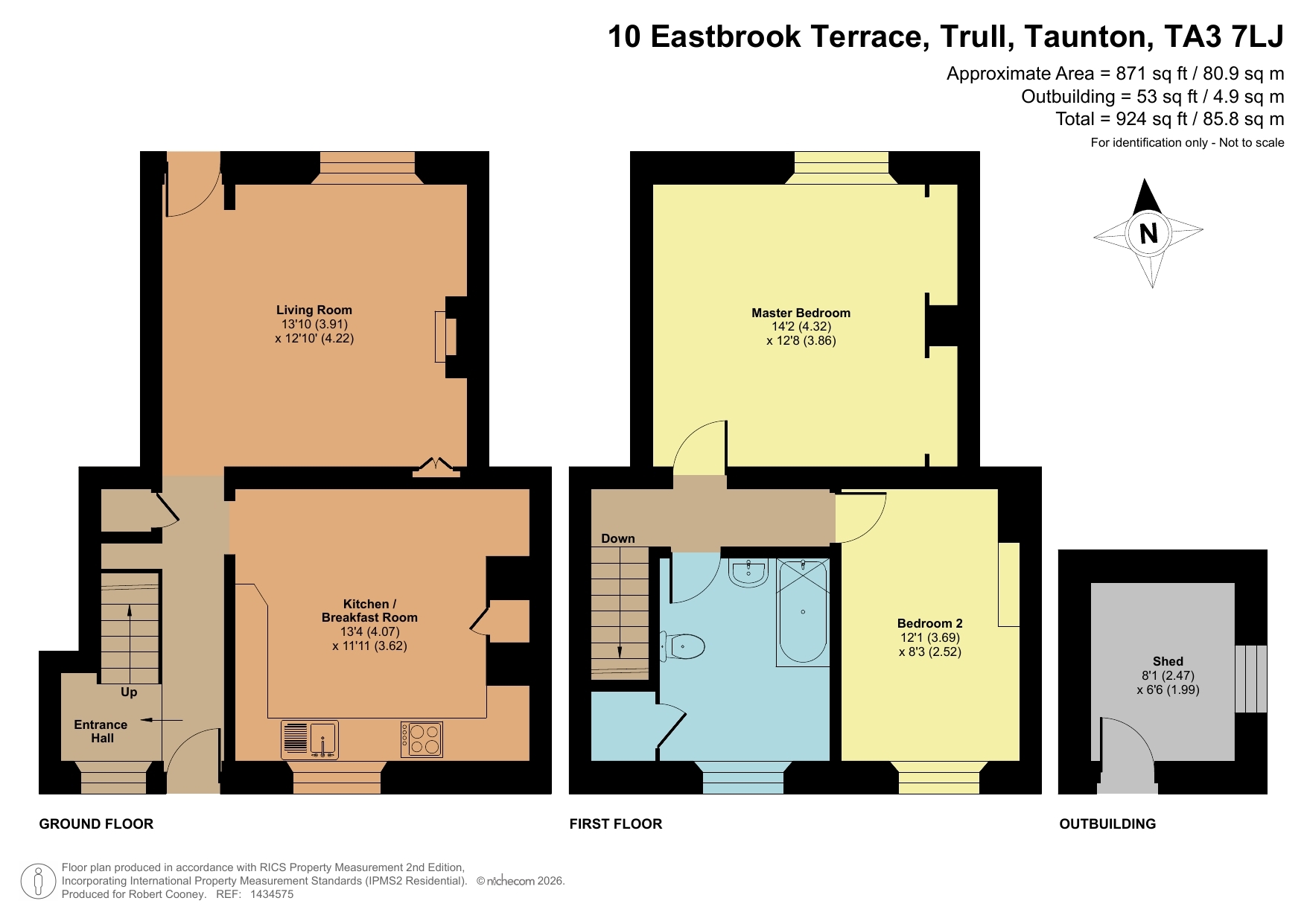 10 Eastbrook Terrace, Taunton floorplan
