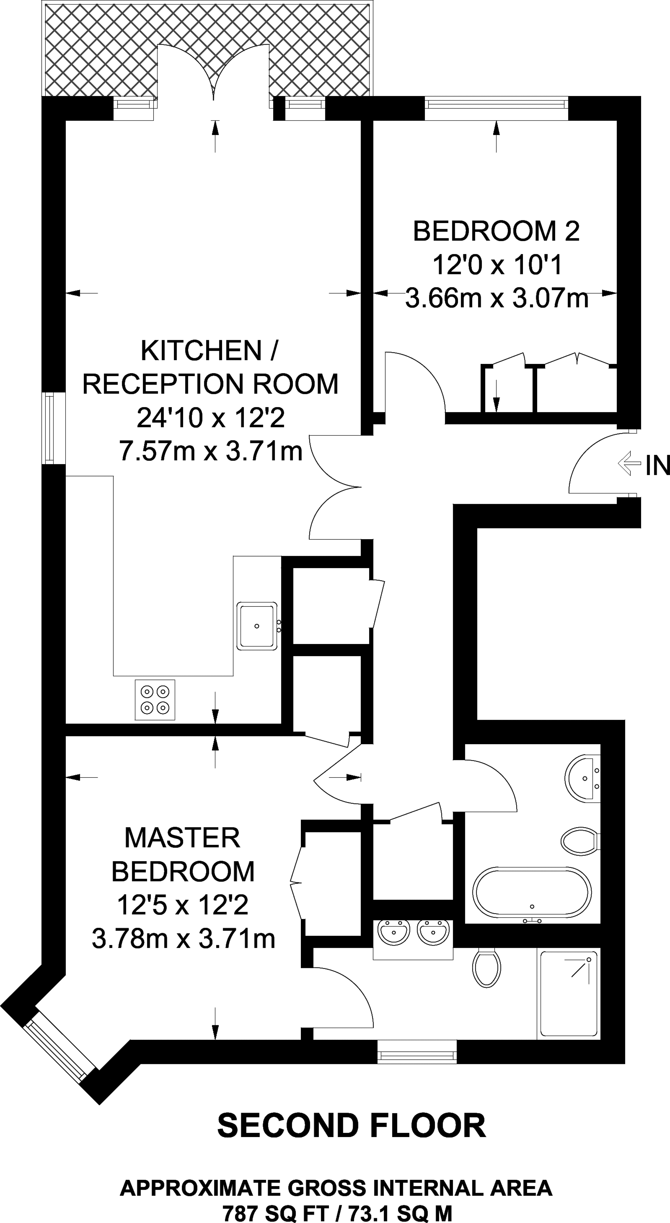 2 Bedrooms Flat to rent in Freshfield Drive, Southgate N14