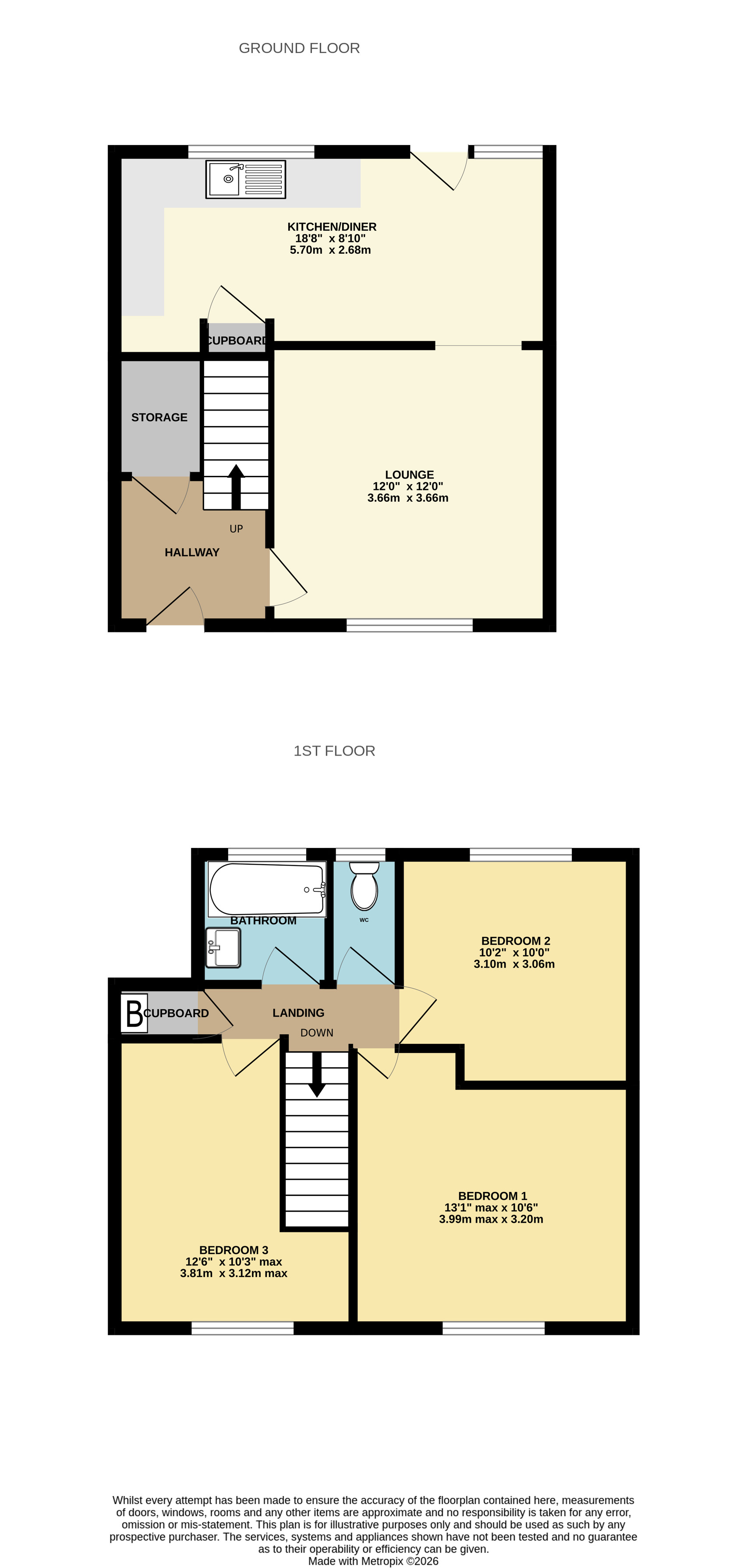 36, Lawlinge Road, Chelmsford floorplan