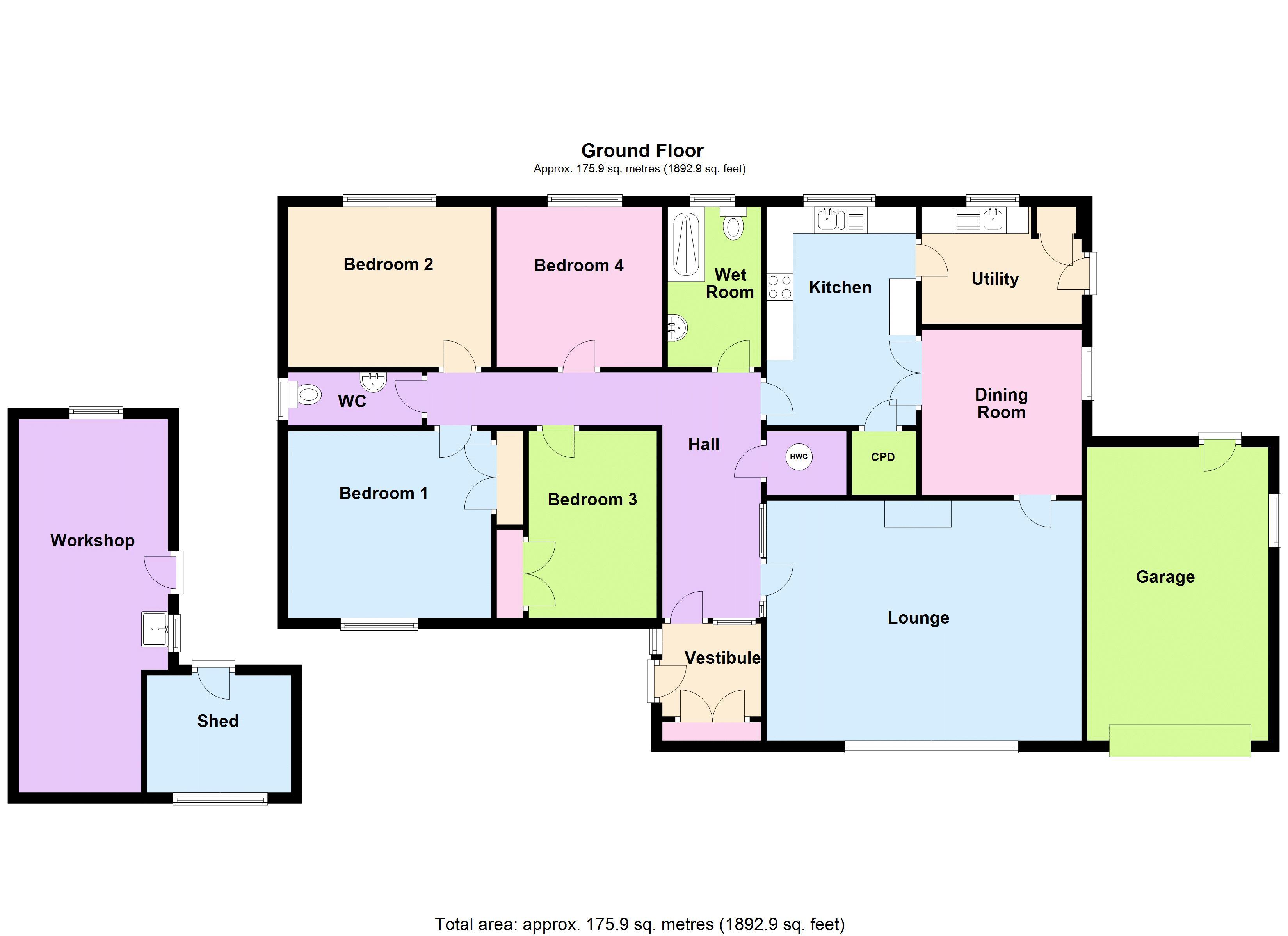 Upper Burnside Drive, Thurso KW14, 4 bedroom detached bungalow for sale