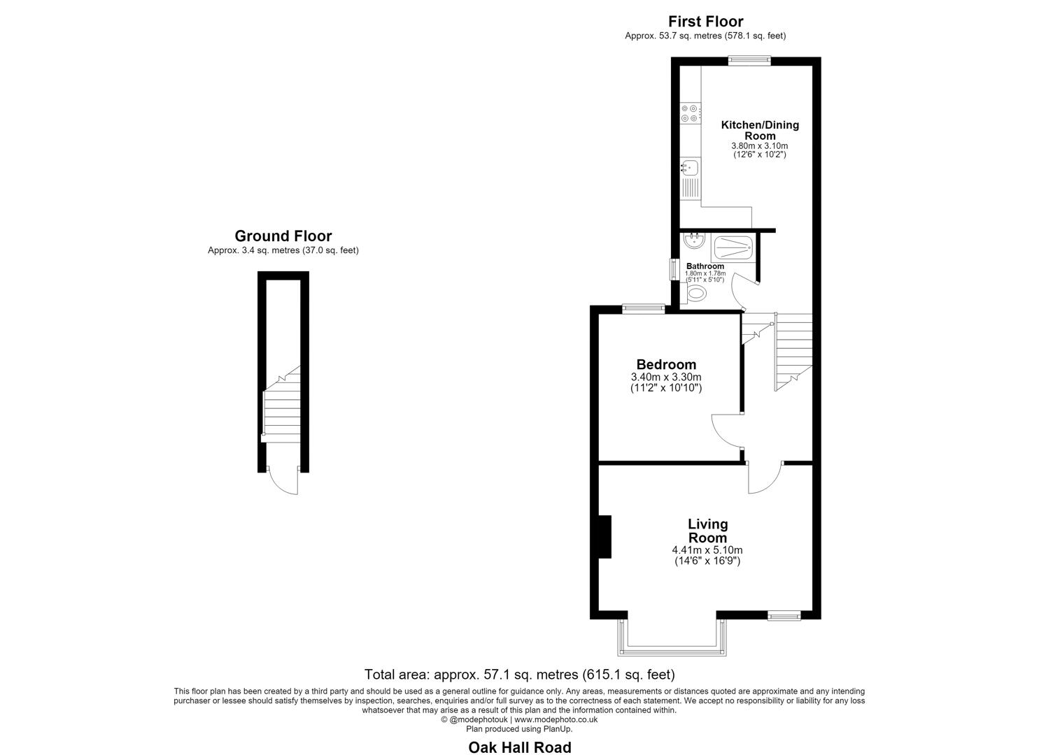 First Floor, 14a, Oak Hall Road, Wanstead floorplan