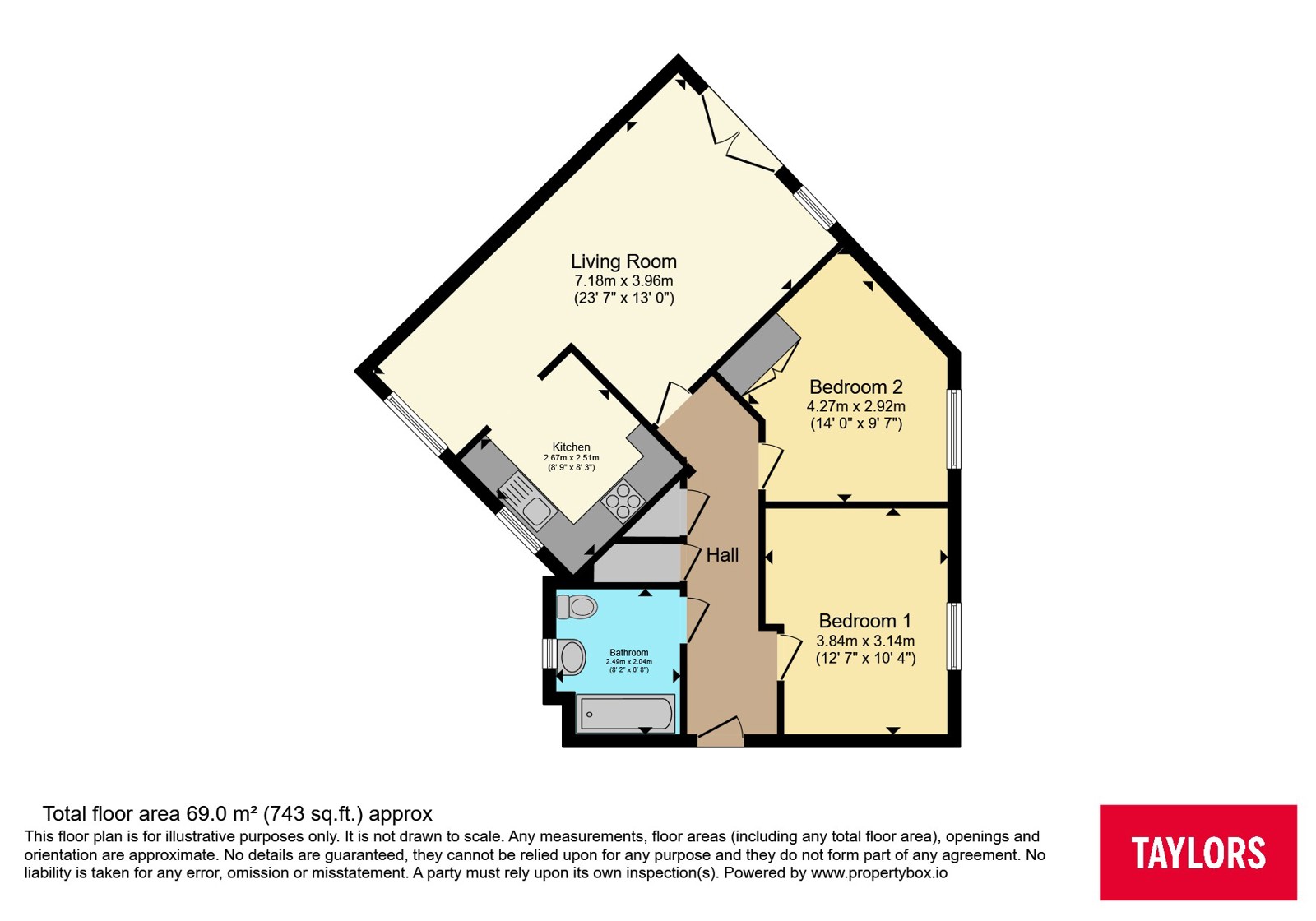 180, High Street, Northampton floorplan