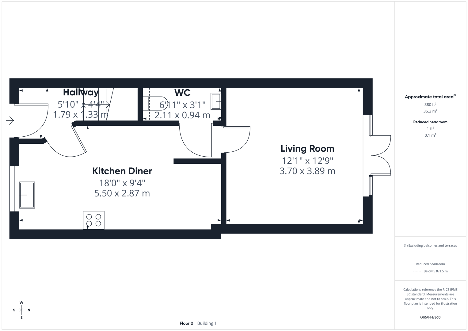 1, Miners Court, Wakefield floorplan