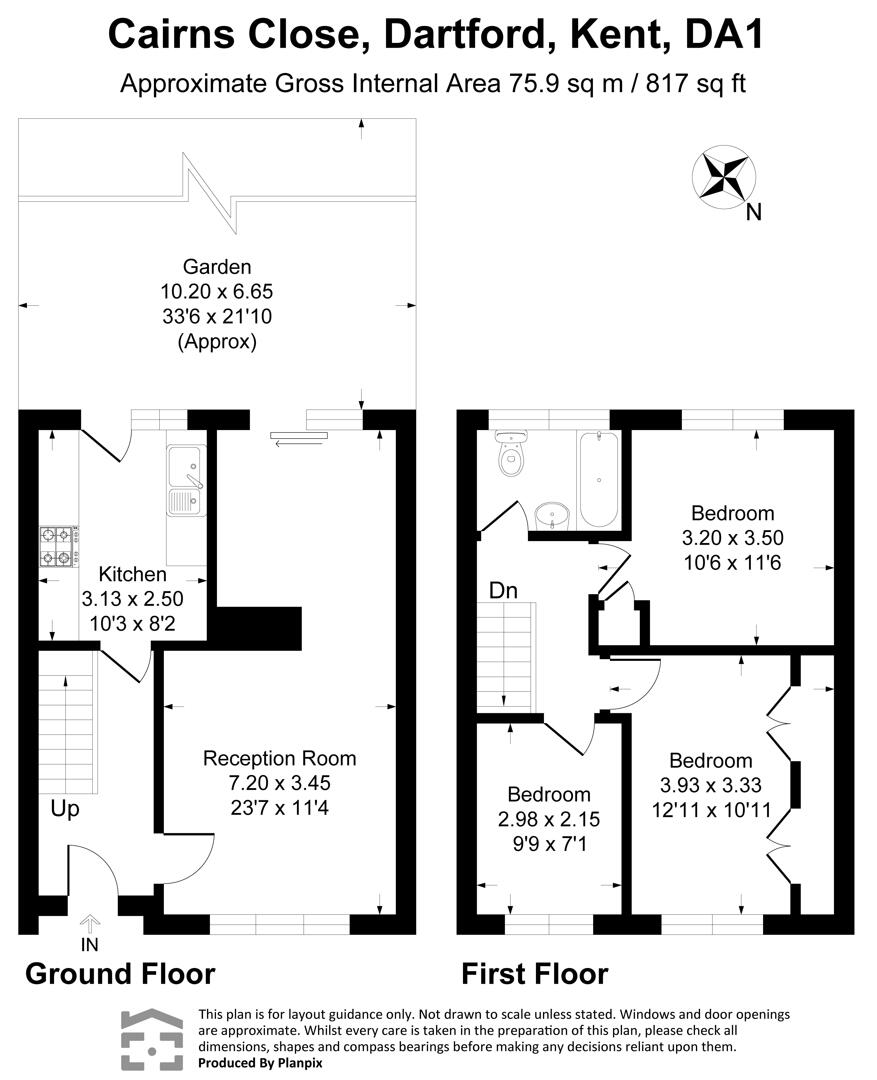 4, Cairns Close, Dartford floorplan