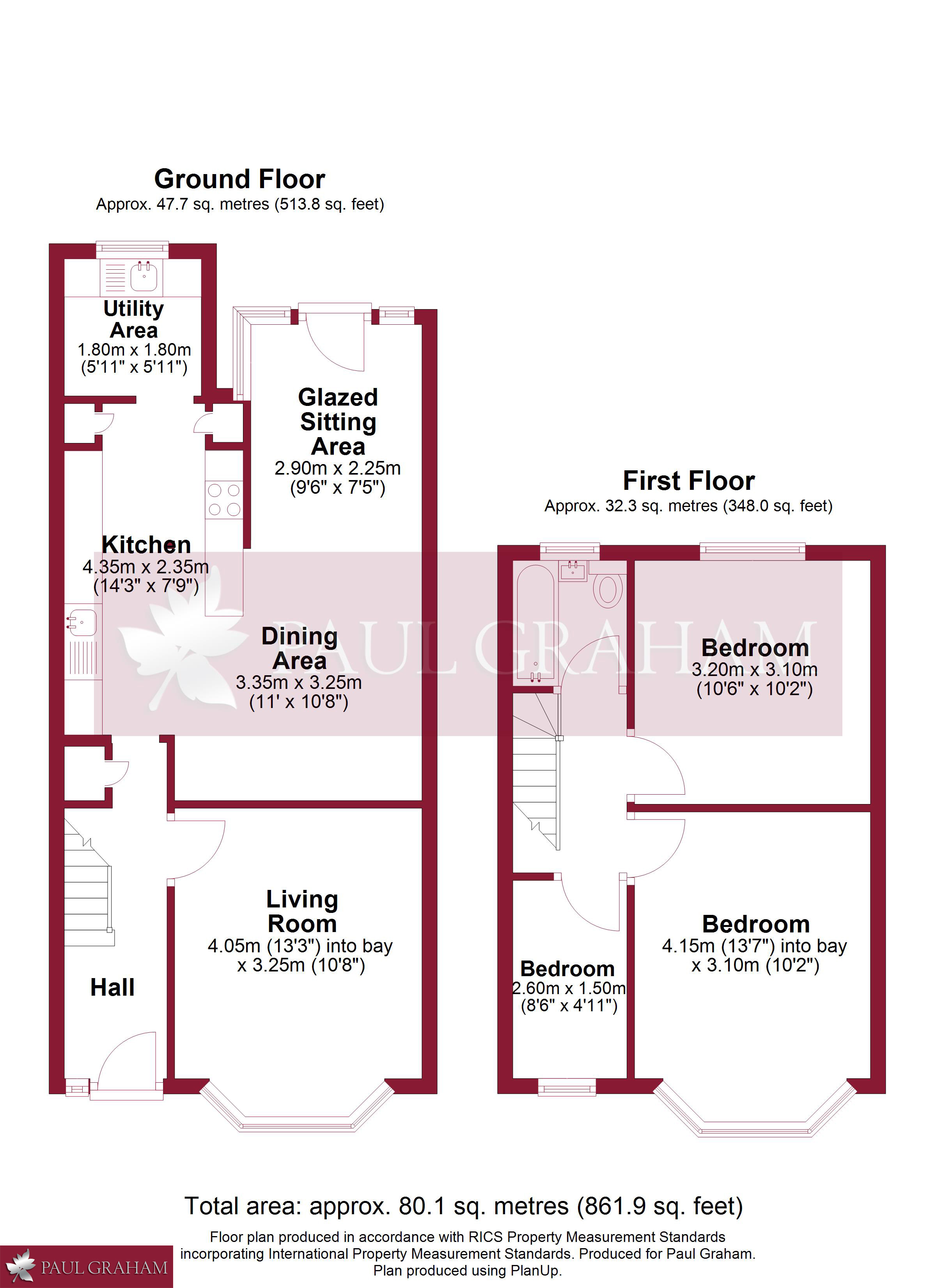 18, Oxford Road, Wallington floorplan