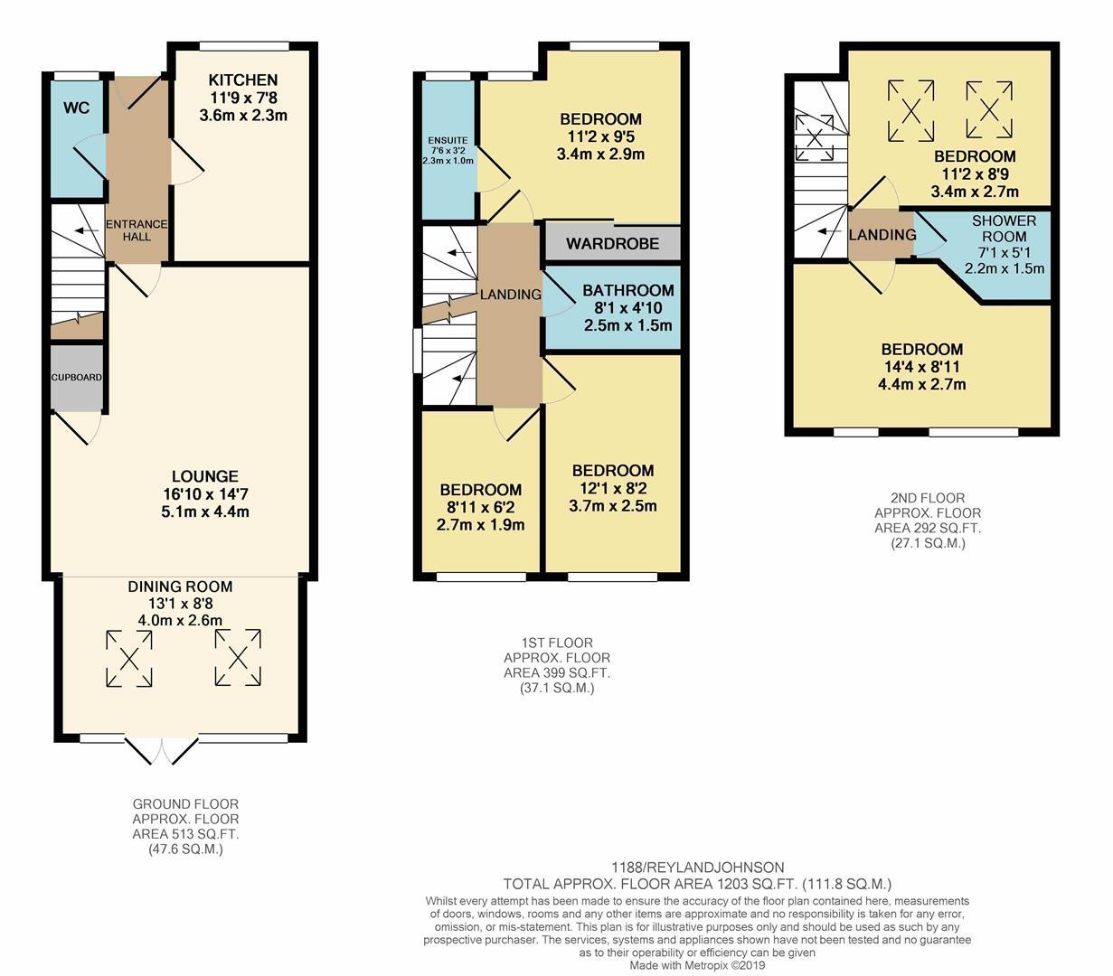 11, Bentley Drive, Church Langley floorplan