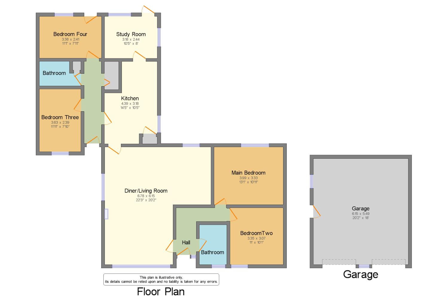 Great Hockham, Thetford, Norfolk IP24, 4 bedroom bungalow for sale