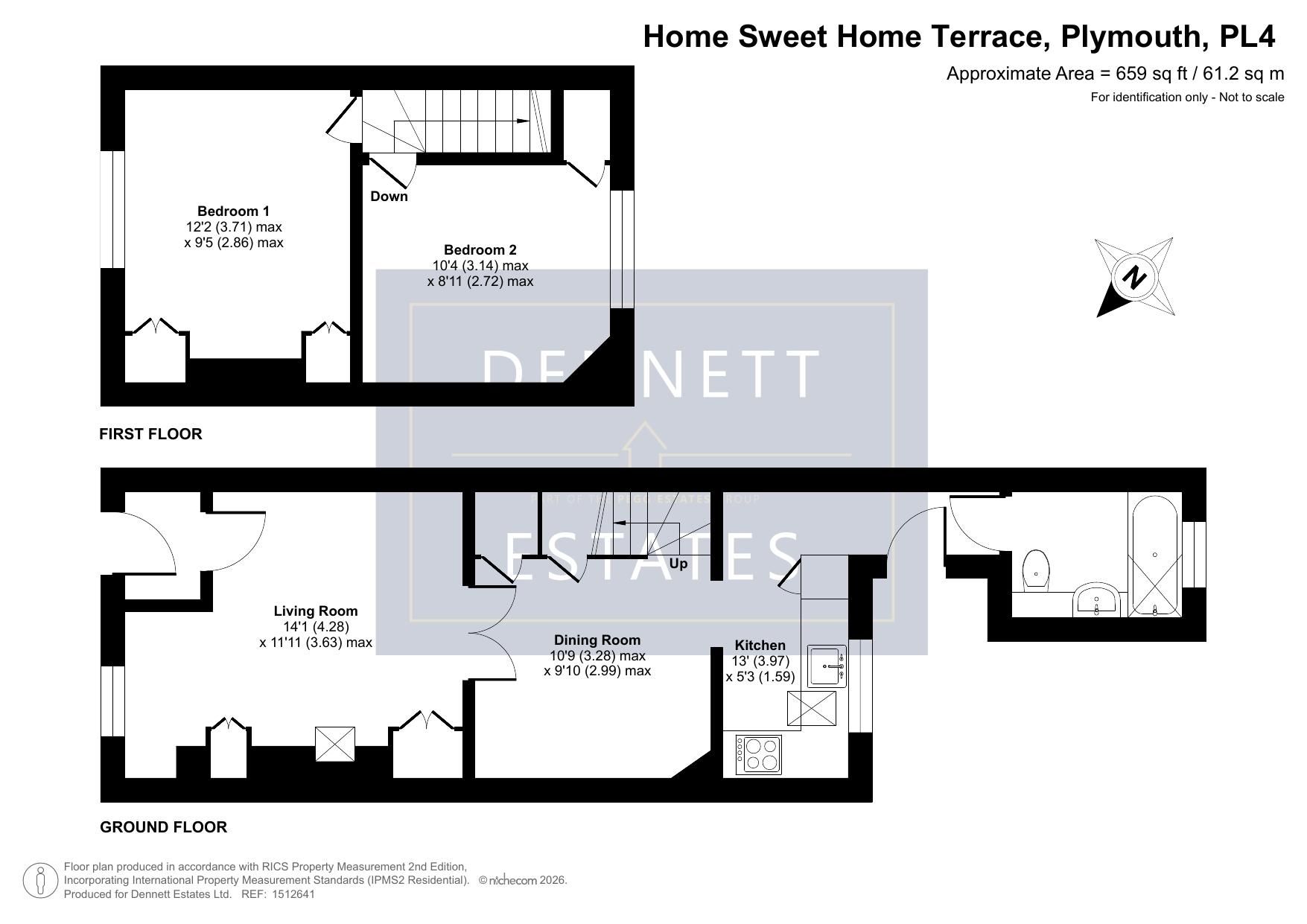 6 Home Sweet Home Terrace, Plymouth floorplan