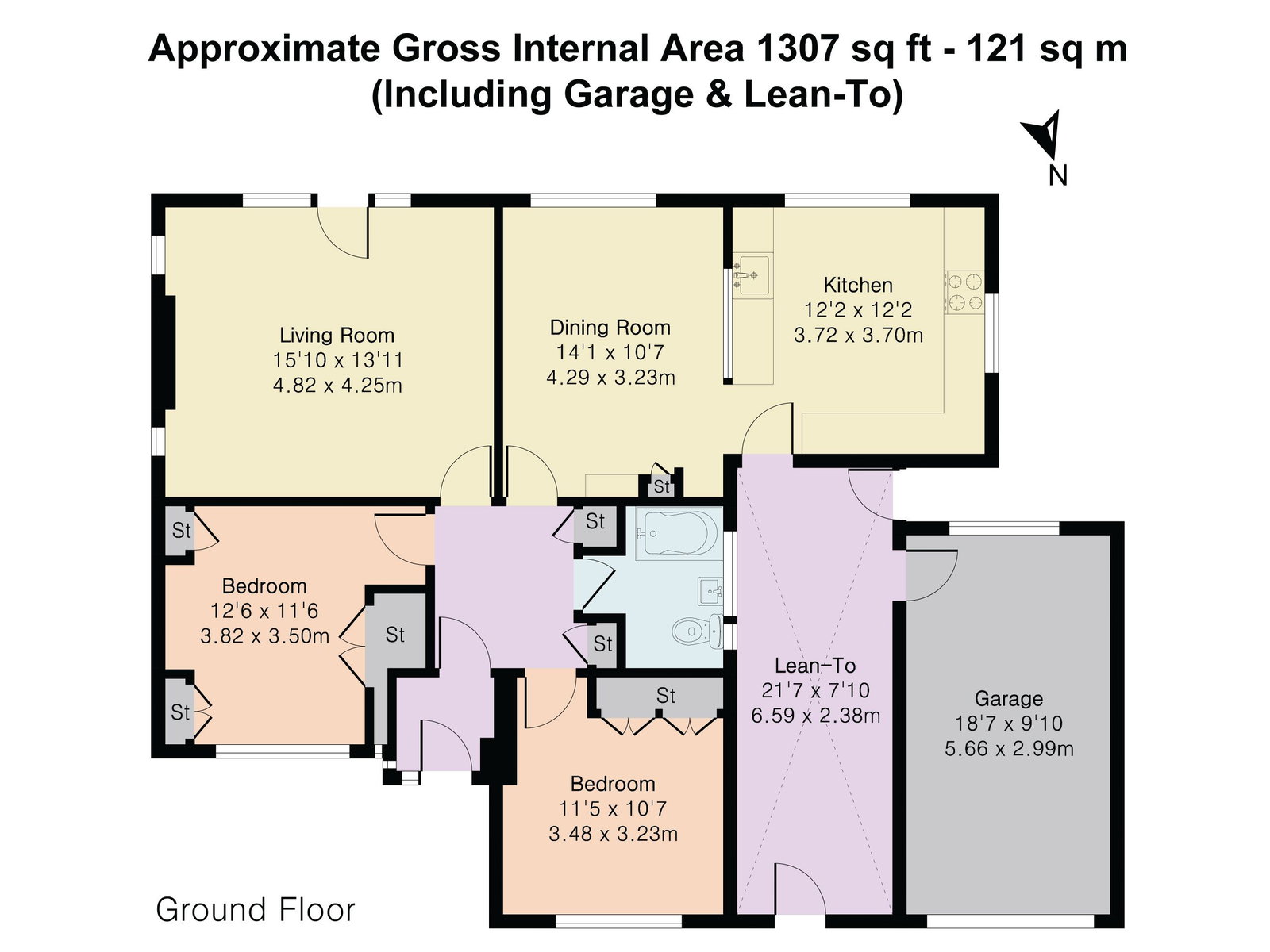 46, Eastwick Park Avenue, Leatherhead floorplan