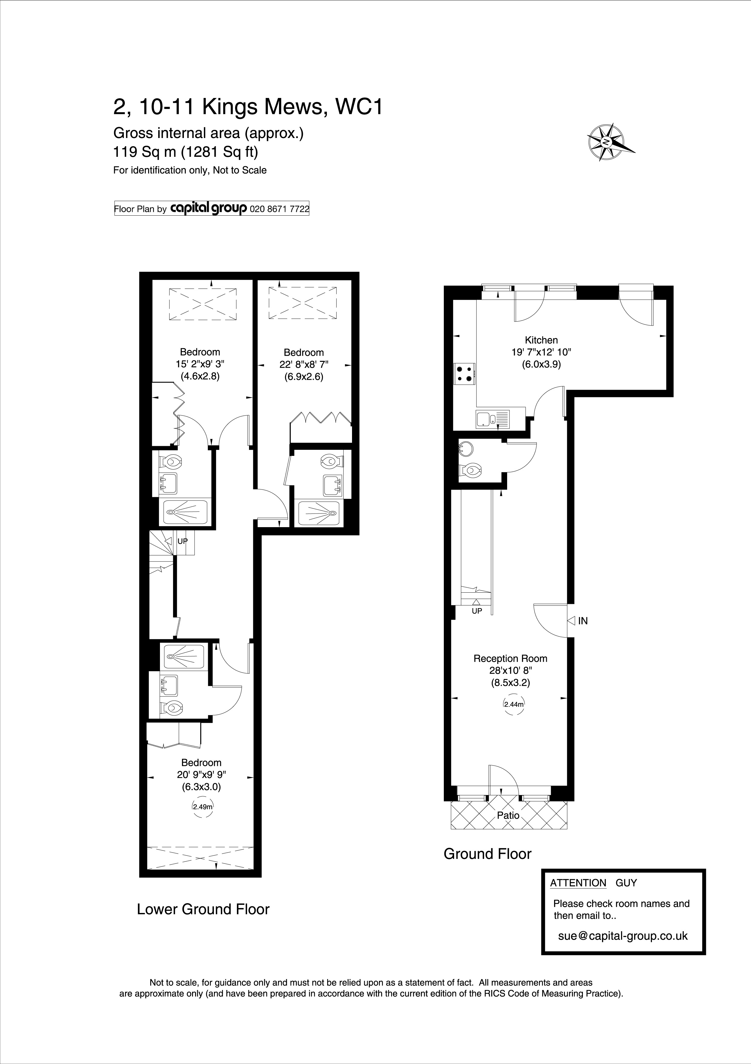 3 Bedrooms Flat for sale in Kings Mews, London WC1N