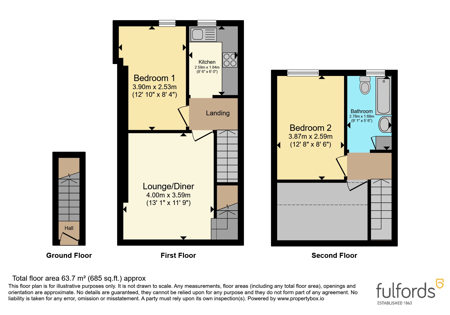 332b,, Torquay Road, Devon floorplan