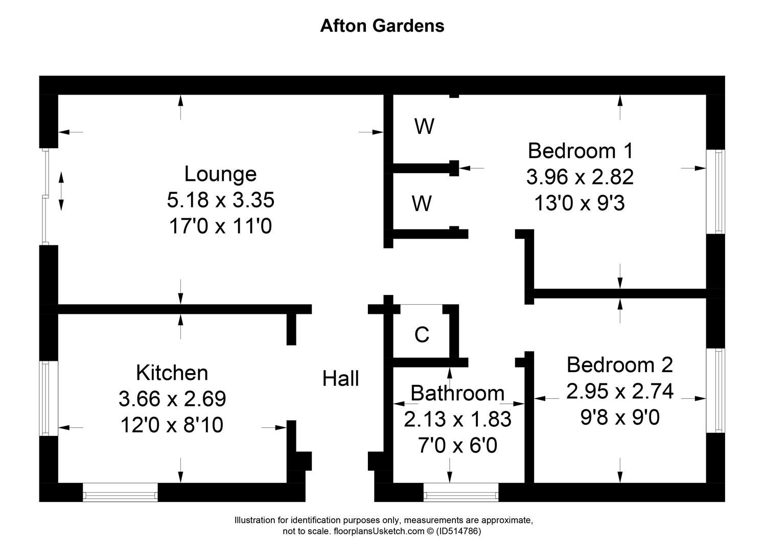 2 Bedrooms  for sale in Afton Gardens, Blantyre, Glasgow G72