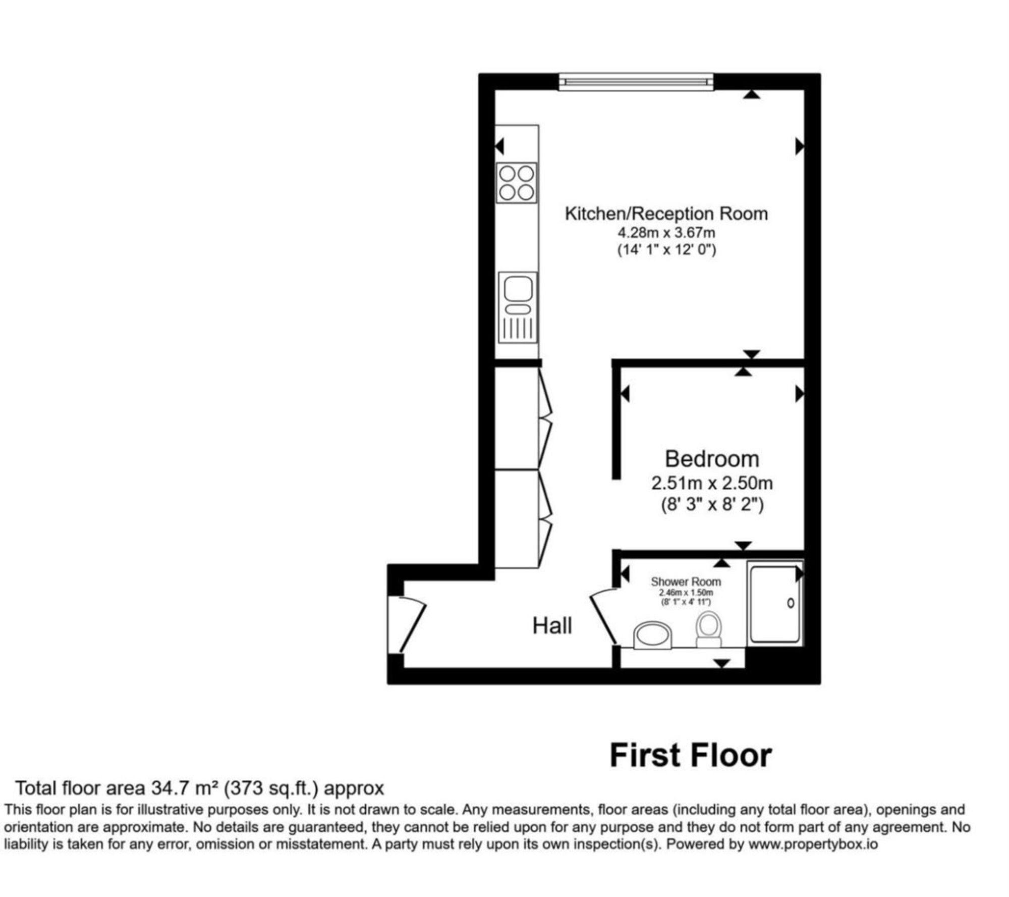 Flat 102, Cannock Court, London floorplan