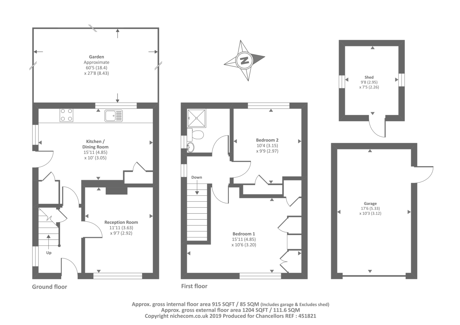 2 Bedrooms Semi-detached house for sale in Crescent Way, Cholsey OX10