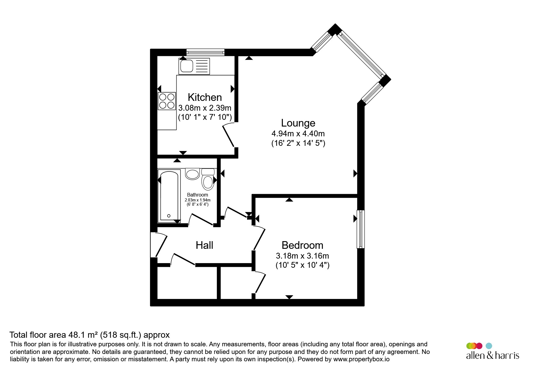 FLAT 7, 305, Springburn Road, Glasgow floorplan