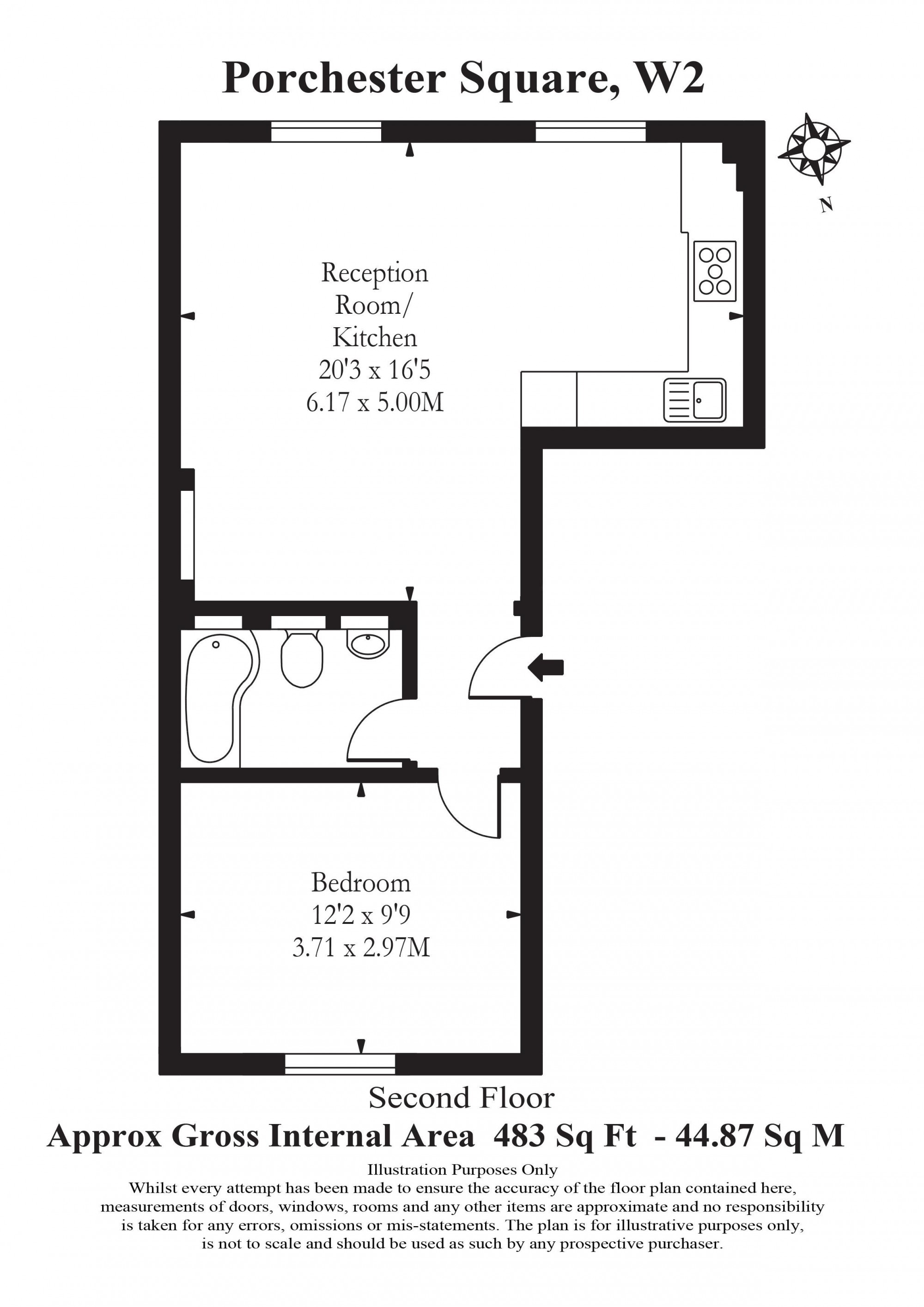 1 Bedrooms Flat to rent in Porchester Square, London W2
