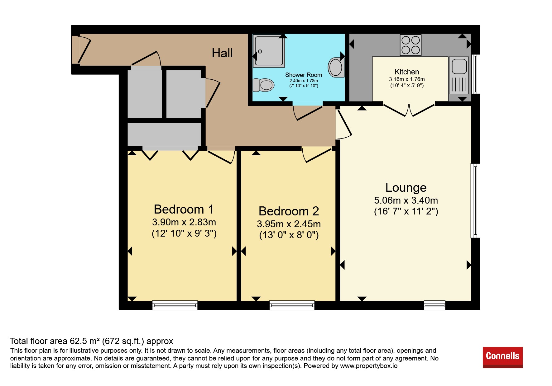 Flat 26, St Georges Court, 458, Ringwood Road, Ferndown floorplan