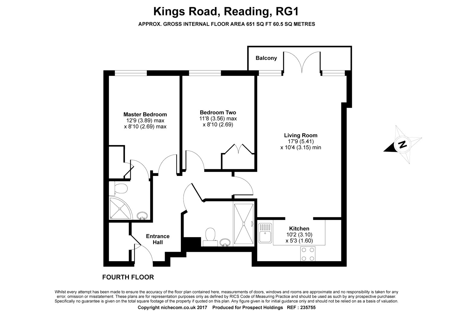 2 Bedrooms Flat to rent in The Pinnacle, Kings Road, Reading, Berkshire RG1