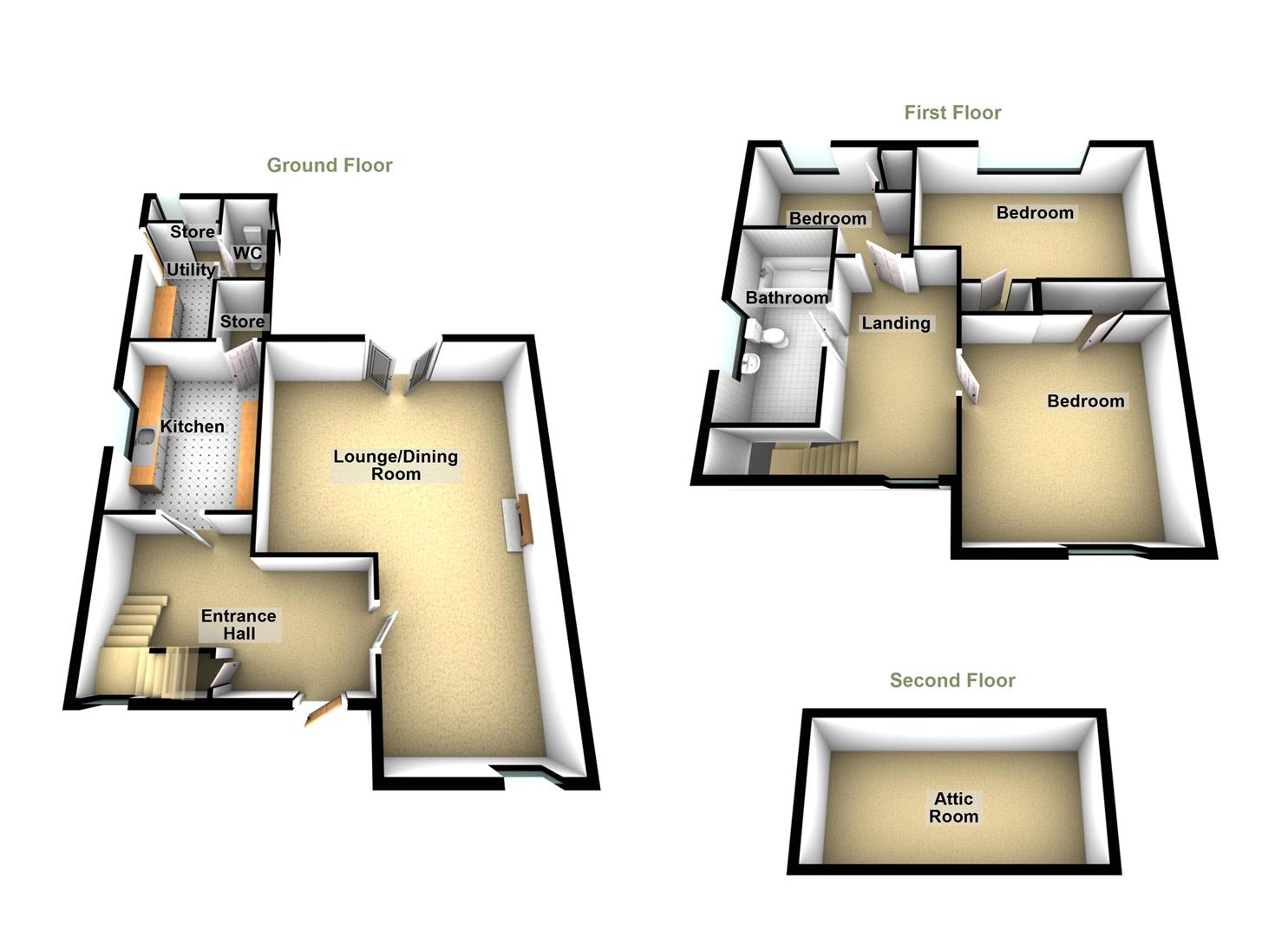 36, Willow Drive, Brotton floorplan