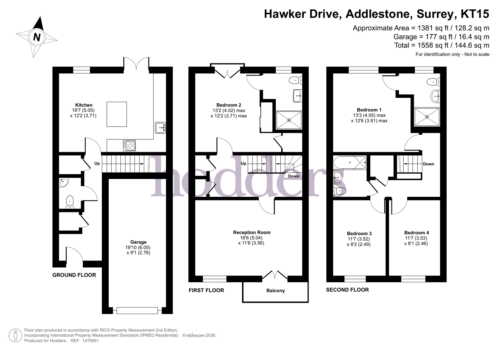 21, Hawker Drive, Addlestone floorplan