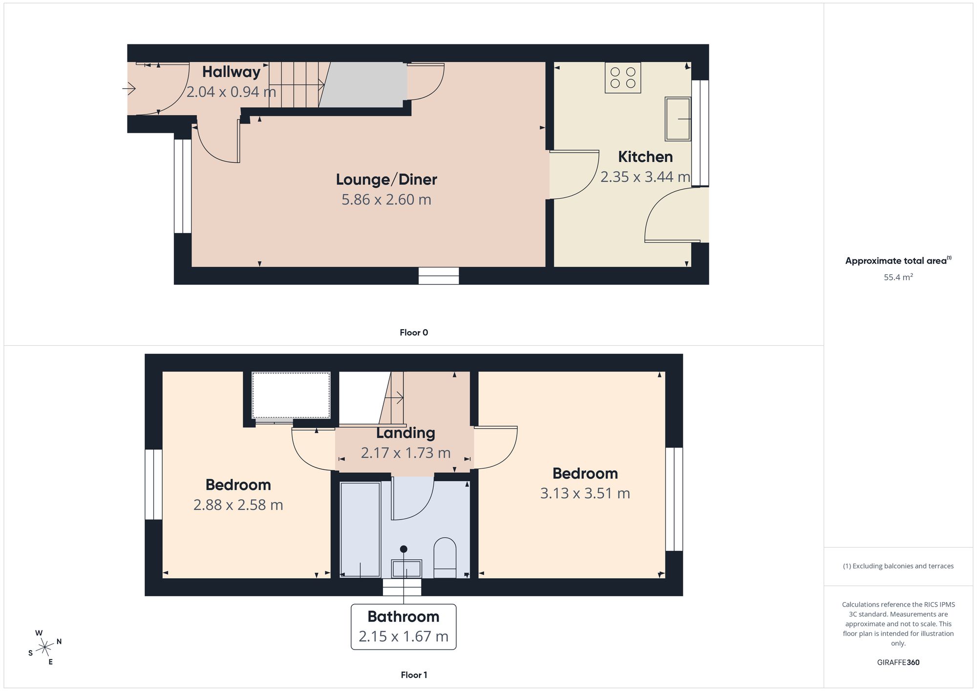 18a Parklands Court, Gateshead floorplan