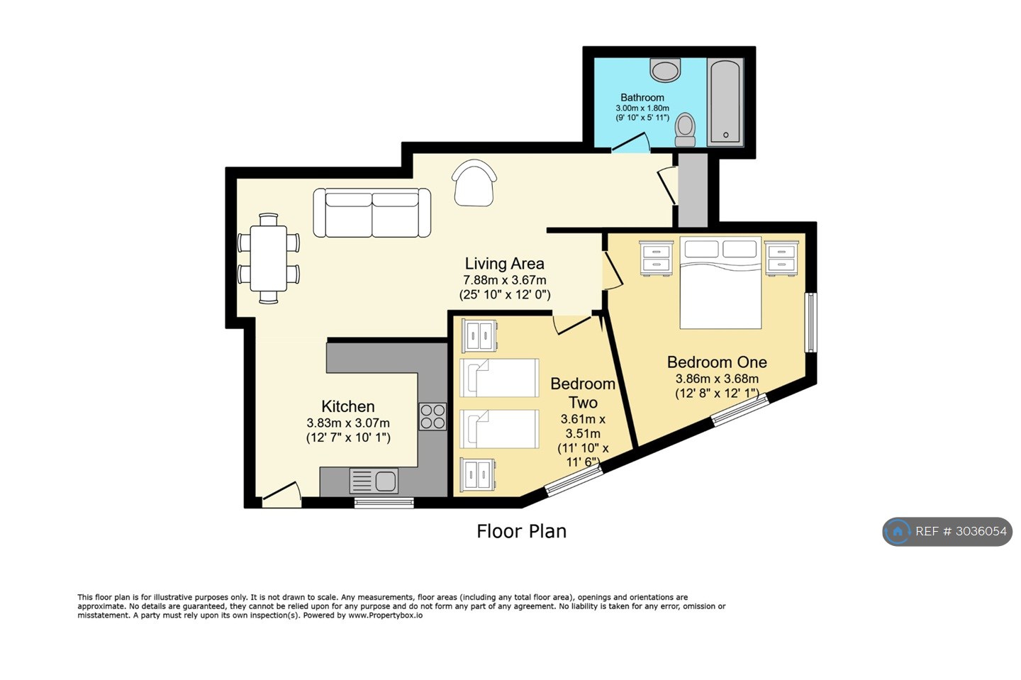 Urban Shore, Flat   Richmond Parade, Brighton floorplan