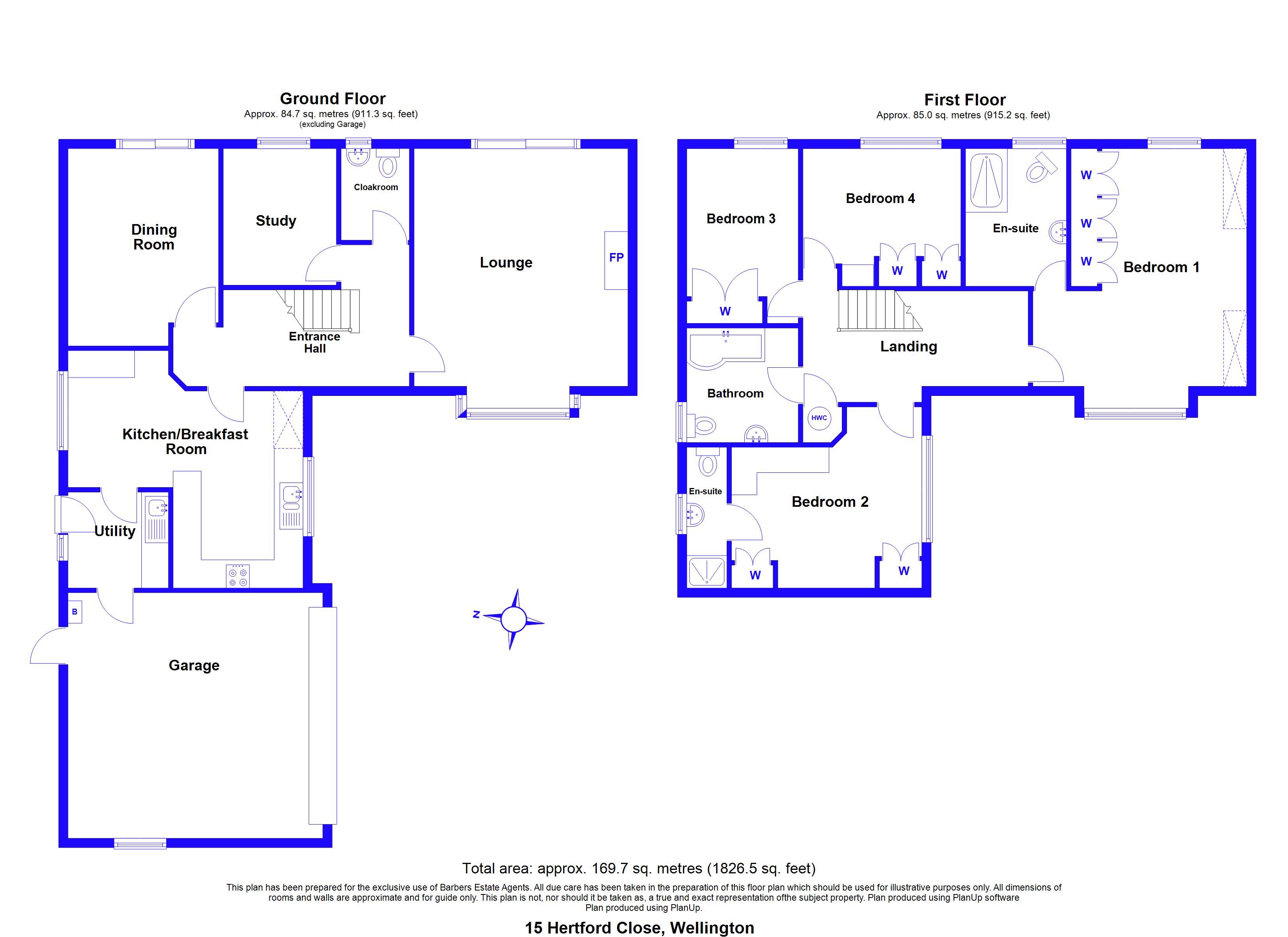 15, Hertford Close, Telford floorplan