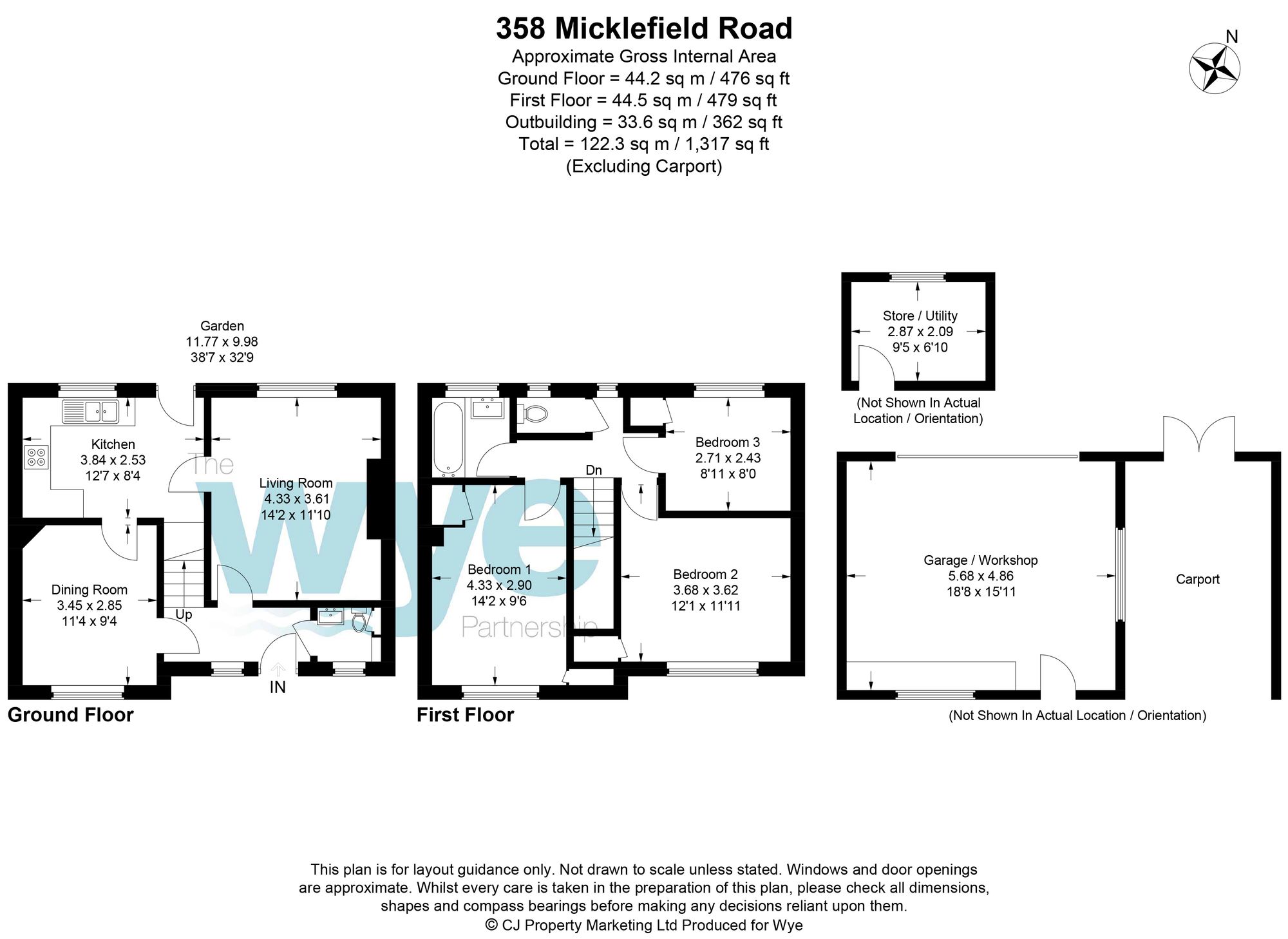 358 Micklefield Road, High Wycombe floorplan