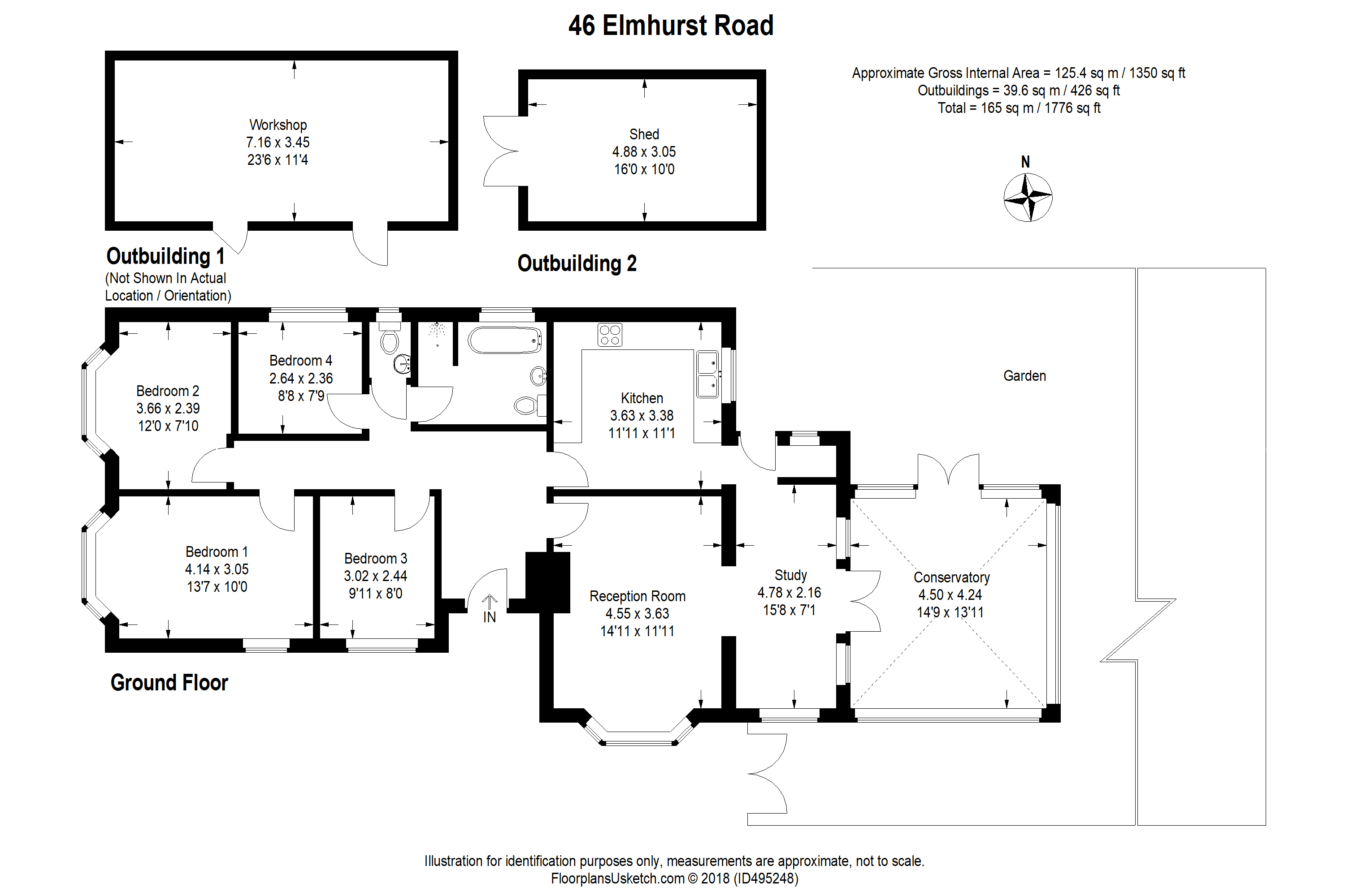 4 Bedrooms Detached bungalow for sale in Elmhurst Road, Henwick, Thatcham RG18