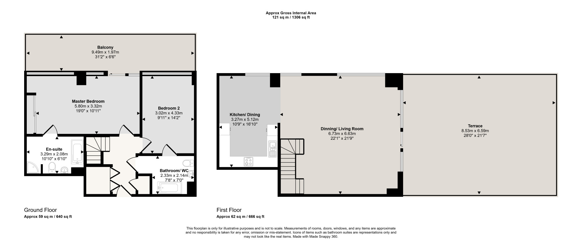 Apartment P4, Imperial Point, The Quays, Salford floorplan