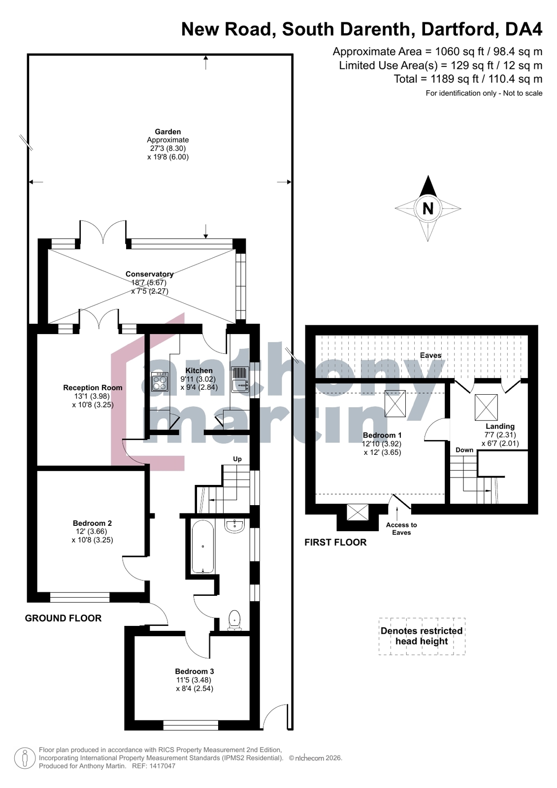135, New Road, Dartford floorplan