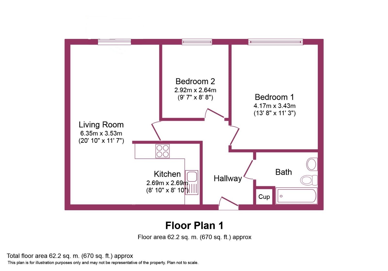 33, Bishops Corner, Hulme floorplan