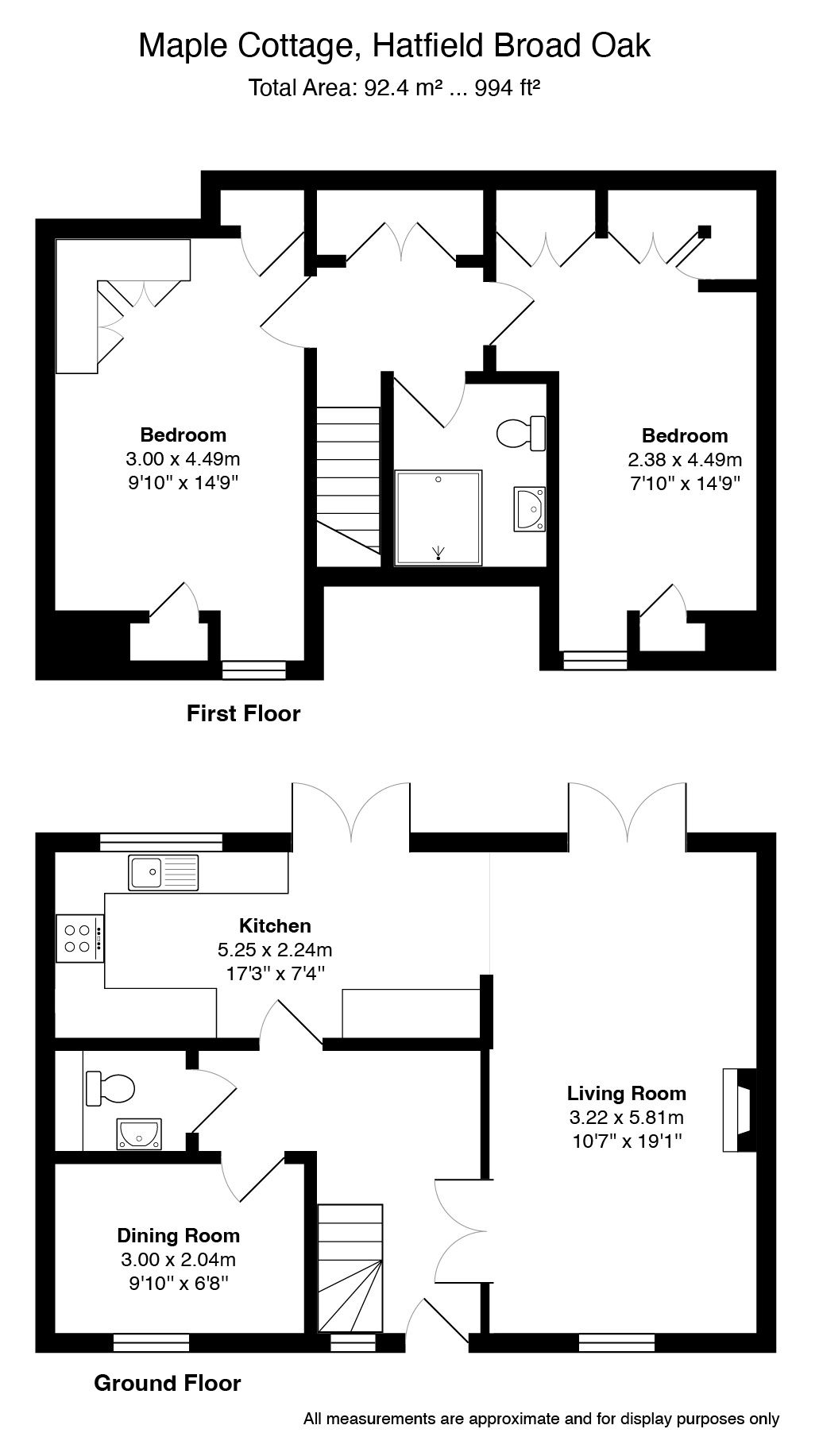 Maple Cottage, Broad Street, Bishop's Stortford floorplan