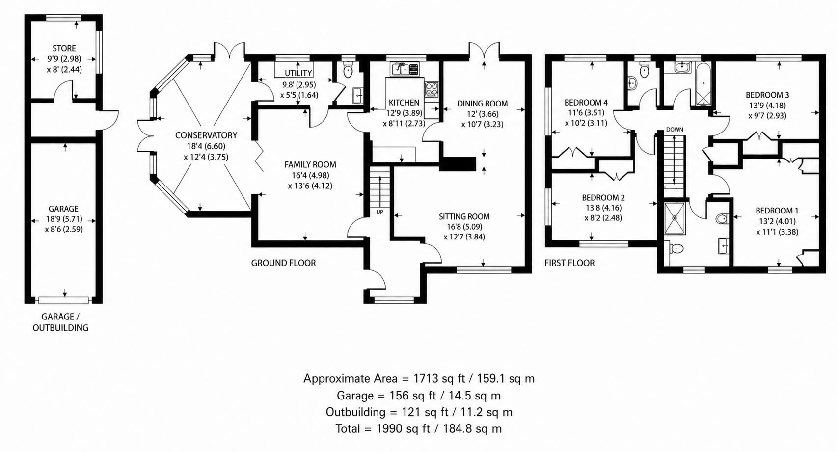 6, Hermitage Close, Chichester floorplan