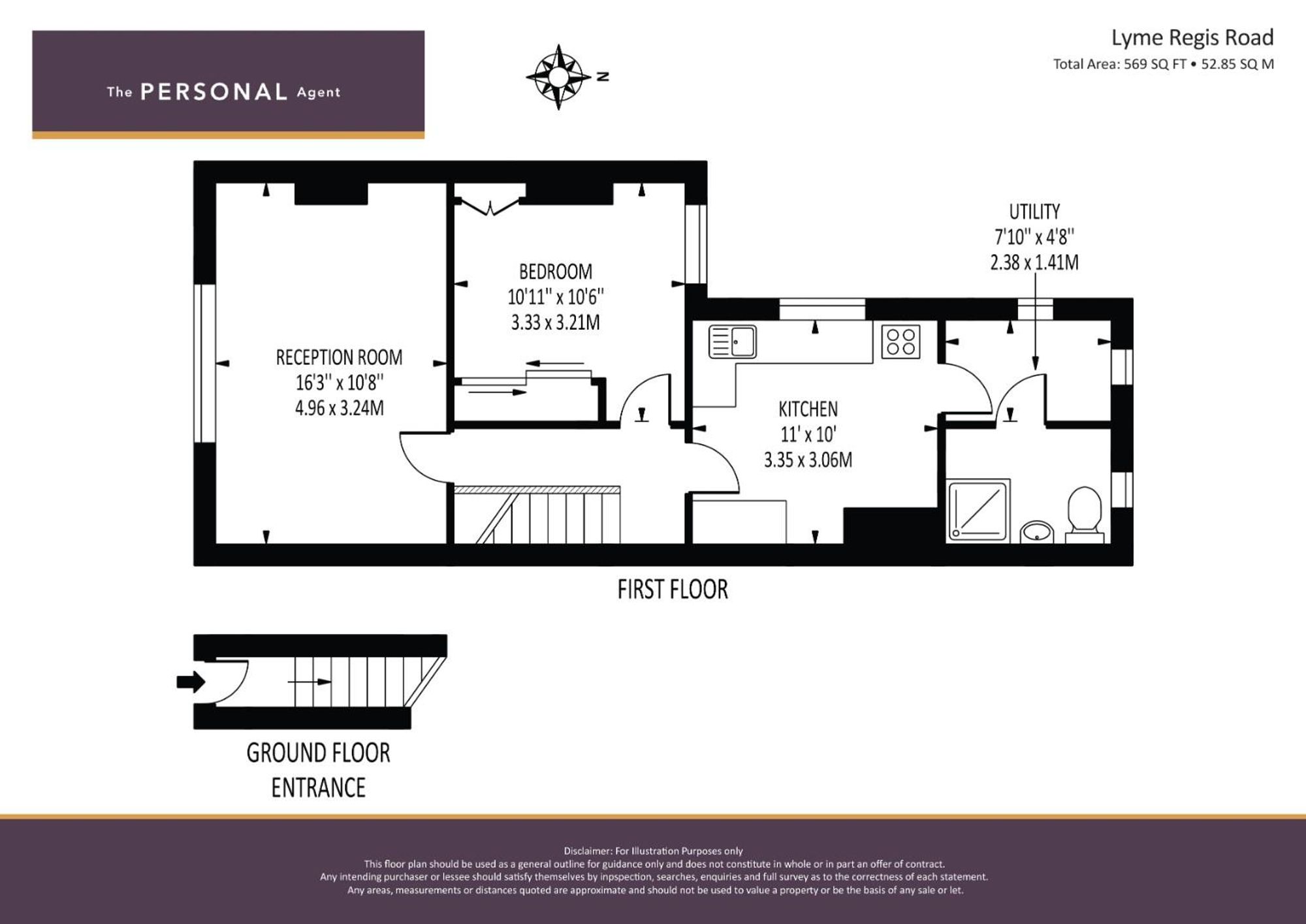 21a Lyme Regis Road, Banstead floorplan