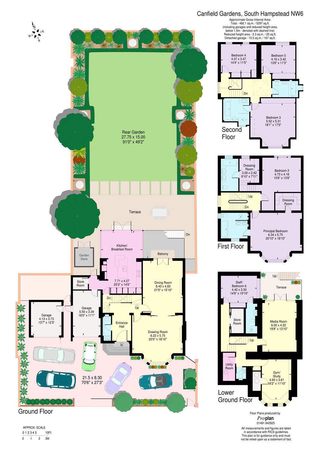 6 bed detached house for sale in Canfield Gardens, West Hampstead, London NW6 Zoopla