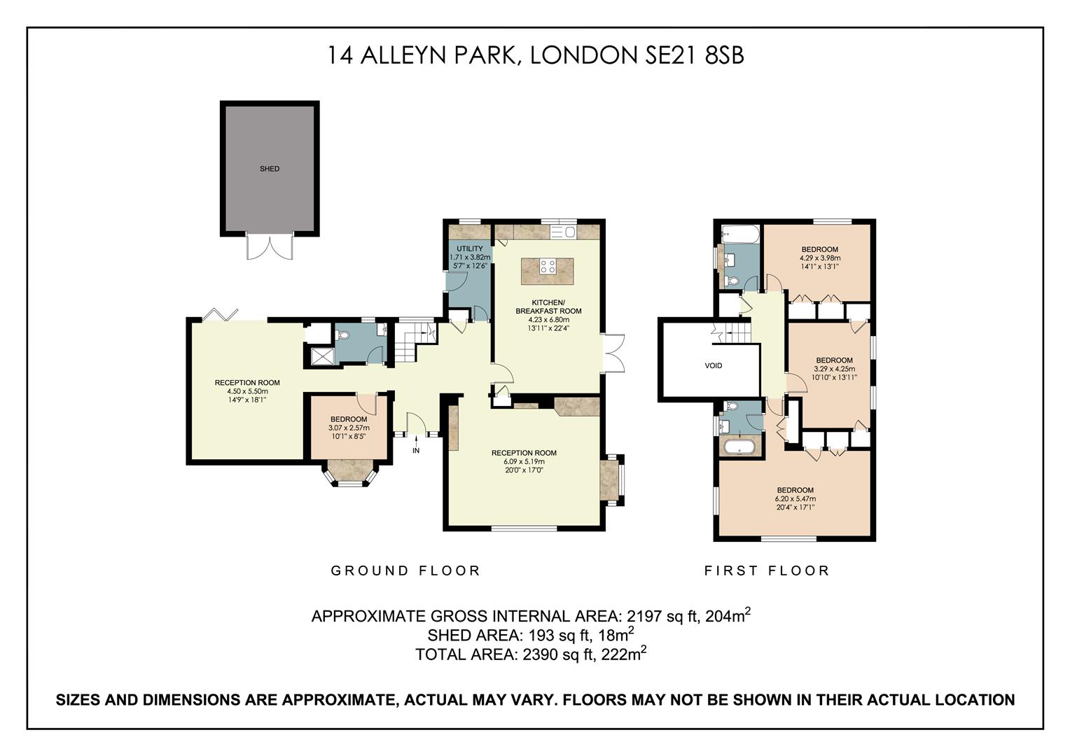 14, Alleyn Park, London floorplan