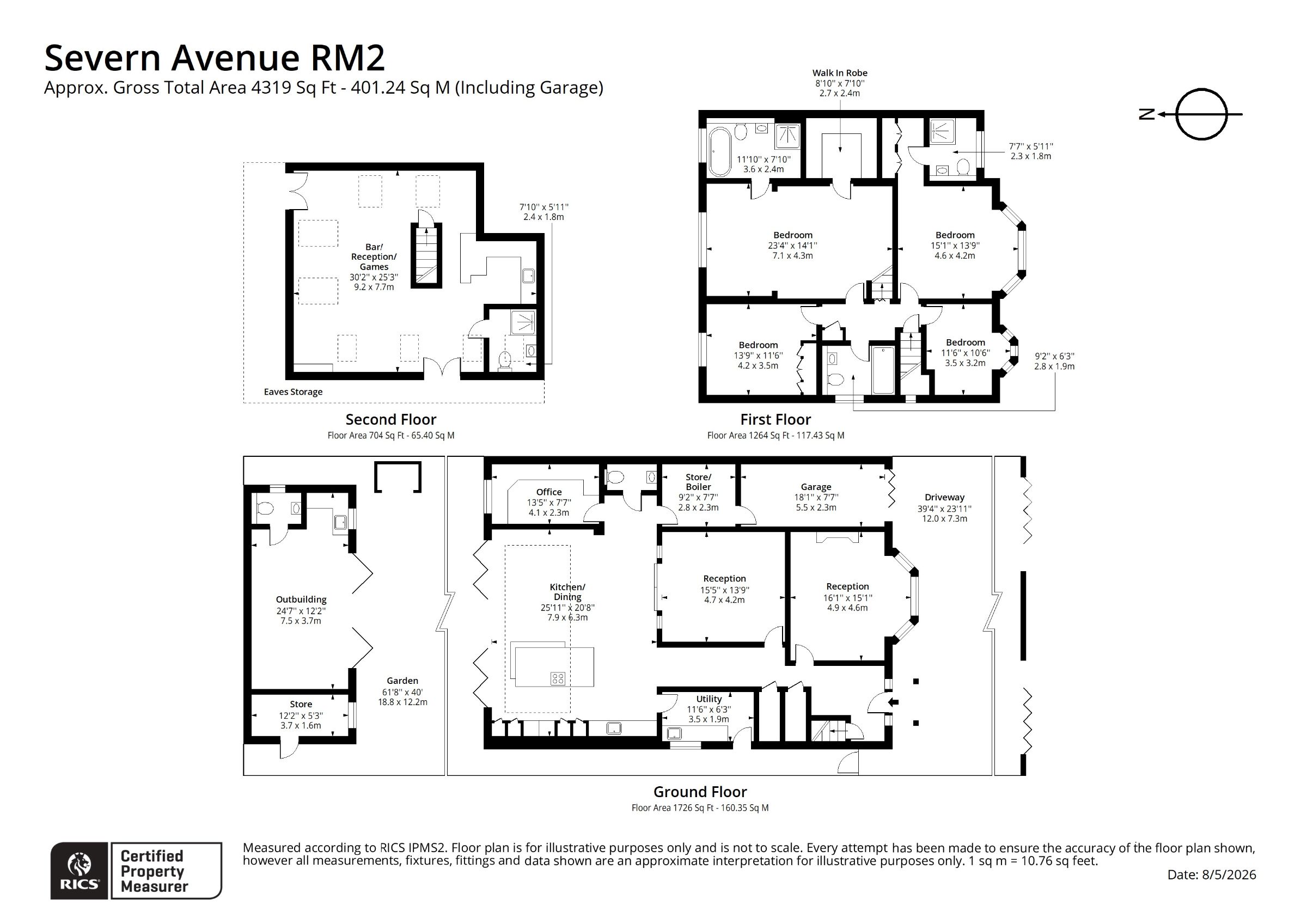 5 Severn Avenue, Romford floorplan