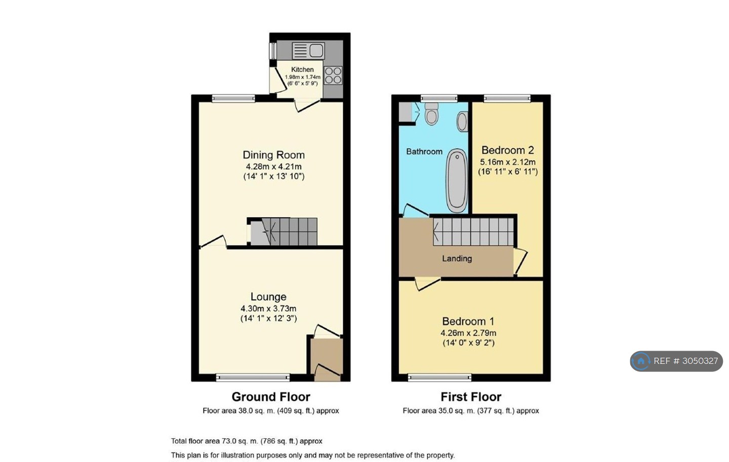 Henry Park St, Ince, Wigan floorplan